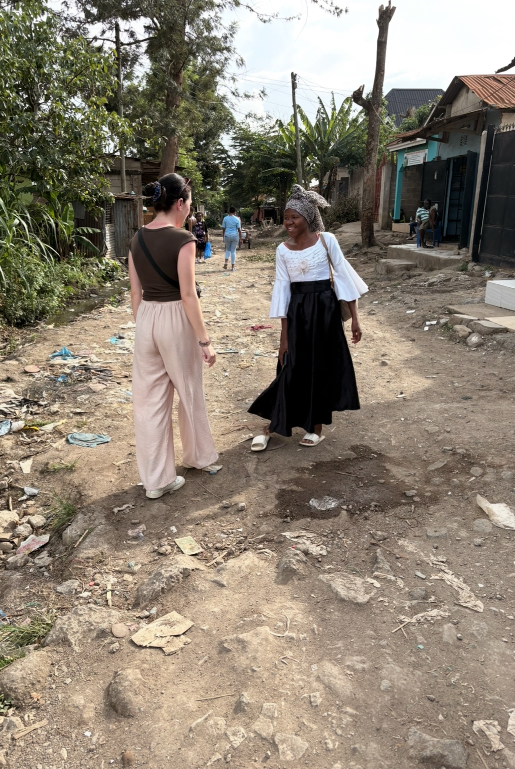 A street scene in a residential area of Arusha.